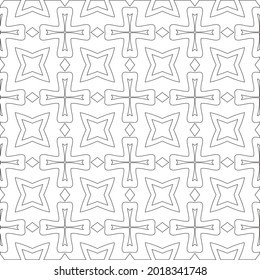Vector pattern with symmetrical elements . Repeating geometric tiles from striped elements.
