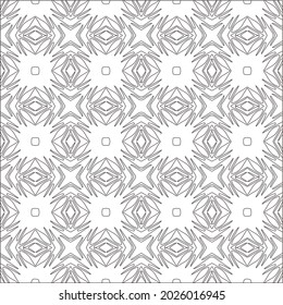 Vector pattern with symmetrical elements . Repeating geometric tiles from striped elements. black patterns.
