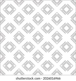 Vector pattern with symmetrical elements . Repeating geometric tiles from striped elements. black patterns.