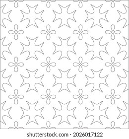 Vector pattern with symmetrical elements . Repeating geometric tiles from striped elements. black patterns.
