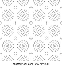 Vector pattern with symmetrical elements . Repeating geometric tiles from striped elements. black patterns.
