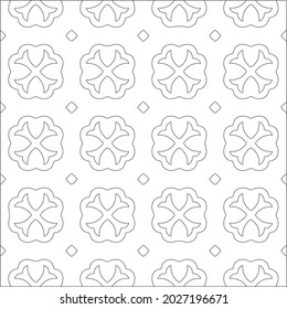 Vector pattern with symmetrical elements . Repeating geometric tiles from striped elements. black patterns.
