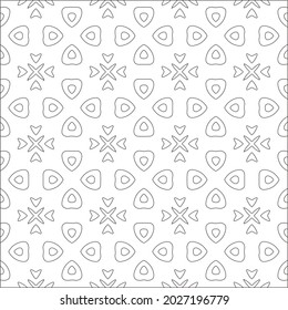 Vector pattern with symmetrical elements . Repeating geometric tiles from striped elements. black patterns.
