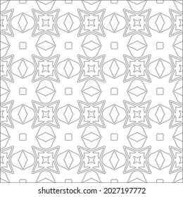 Vector pattern with symmetrical elements . Repeating geometric tiles from striped elements. black patterns.