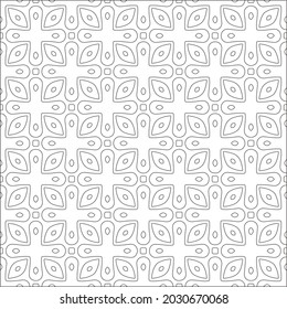 Vector pattern with symmetrical elements . Repeating geometric tiles from striped elements. black patterns.for fabric, wallpaper, packaging. Decorative print