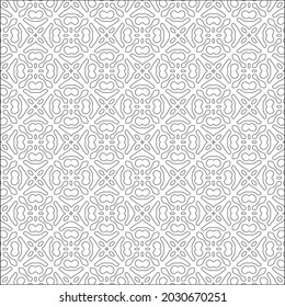 Vector pattern with symmetrical elements . Repeating geometric tiles from striped elements. black patterns.for fabric, wallpaper, packaging. Decorative print