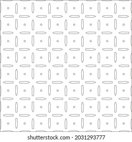 Vector pattern with symmetrical elements . Repeating geometric tiles from striped elements. black patterns.for fabric, wallpaper, packaging. Decorative print