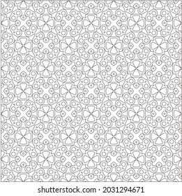 Vector pattern with symmetrical elements . Repeating geometric tiles from striped elements. black patterns.for fabric, wallpaper, packaging. Decorative print