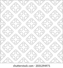 Vector pattern with symmetrical elements . Repeating geometric tiles from striped elements. black patterns.for fabric, wallpaper, packaging. Decorative print