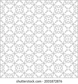 Vector pattern with symmetrical elements . Repeating geometric tiles from striped elements. black patterns.
