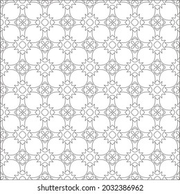 Vector pattern with symmetrical elements . Repeating geometric tiles from striped elements. black patterns.