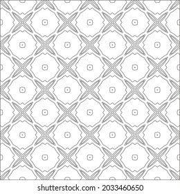 Vector pattern with symmetrical elements . Repeating geometric tiles from striped elements. black patterns.