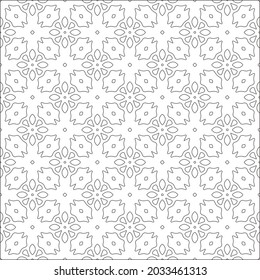 Vector pattern with symmetrical elements . Repeating geometric tiles from striped elements. black patterns.