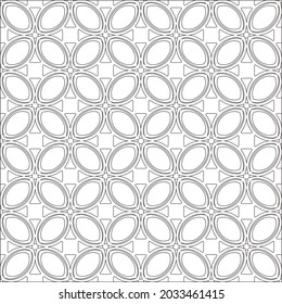 Vector pattern with symmetrical elements . Repeating geometric tiles from striped elements. black patterns.