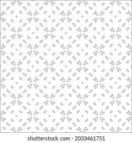 Vector pattern with symmetrical elements . Repeating geometric tiles from striped elements. black patterns.