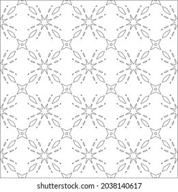Vector pattern with symmetrical elements . Repeating geometric tiles from striped elements. black patterns.