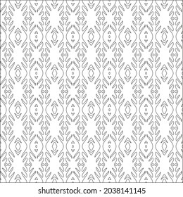 Vector pattern with symmetrical elements . Repeating geometric tiles from striped elements. black patterns.