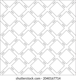 Vector pattern with symmetrical elements . Repeating geometric tiles from striped elements. black patterns.
