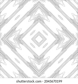 Vector pattern with symmetrical elements . Repeating geometric tiles from striped elements. black patterns.