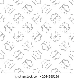 Vector pattern with symmetrical elements . Repeating geometric tiles from striped elements.