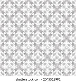 Vector pattern with symmetrical elements . Repeating geometric tiles from striped elements. black patterns.