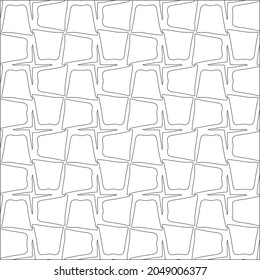 Vector pattern with symmetrical elements . Repeating geometric tiles from striped elements. black patterns.
