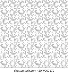 Vector pattern with symmetrical elements . Repeating geometric tiles from striped elements. black patterns.