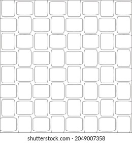 Vector pattern with symmetrical elements . Repeating geometric tiles from striped elements. black patterns.
