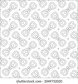 Vector pattern with symmetrical elements . Repeating geometric tiles from striped elements. black patterns.