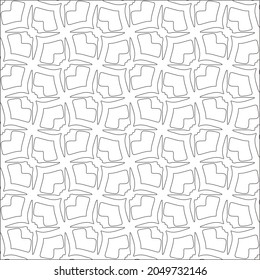 Vector pattern with symmetrical elements . Repeating geometric tiles from striped elements. black patterns.