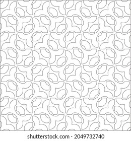 Patrón vectorial con elementos simétricos. Baldosas geométricas repetidas de elementos rayados. patrones negros.