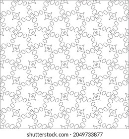 Vector pattern with symmetrical elements . Repeating geometric tiles from striped elements. black patterns.