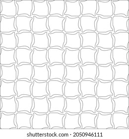 Vector pattern with symmetrical elements . Repeating geometric tiles from striped elements. black patterns.