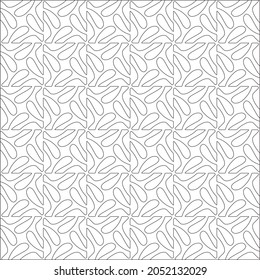 Vector pattern with symmetrical elements . Repeating geometric tiles from striped elements. black patterns.