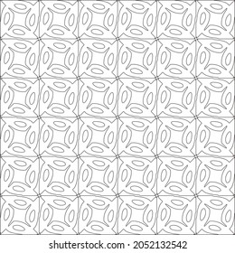 Vector pattern with symmetrical elements . Repeating geometric tiles from striped elements. black patterns.