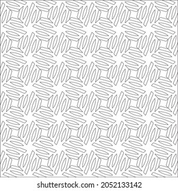 Vector pattern with symmetrical elements . Repeating geometric tiles from striped elements. black patterns.