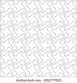 Vector pattern with symmetrical elements . Repeating geometric tiles from striped elements.Monochrome stylish texture.Black and white pattern for wallpapers and backgrounds.
