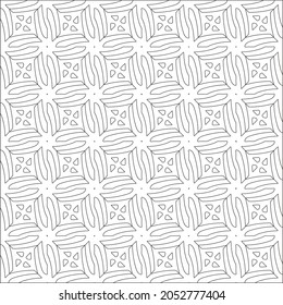 Vector pattern with symmetrical elements . Repeating geometric tiles from striped elements.Monochrome stylish texture.Black and white pattern for wallpapers and backgrounds.

