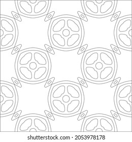 
Vector pattern with symmetrical elements . Repeating geometric tiles from striped elements.Monochrome stylish texture.Black and white pattern for wallpapers and backgrounds.