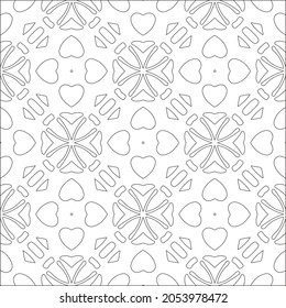 
Vector pattern with symmetrical elements . Repeating geometric tiles from striped elements.Monochrome stylish texture.Black and white pattern for wallpapers and backgrounds.