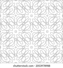
Vector pattern with symmetrical elements . Repeating geometric tiles from striped elements.Monochrome stylish texture.Black and white pattern for wallpapers and backgrounds.