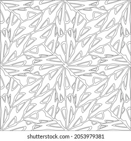 
Vector pattern with symmetrical elements . Repeating geometric tiles from striped elements.Monochrome stylish texture.Black and white pattern for wallpapers and backgrounds.