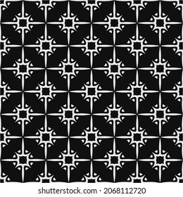 
Vector pattern with symmetrical elements . Repeating geometric tiles from striped elements.large black pattern .