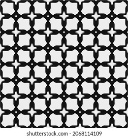 
Vector pattern with symmetrical elements . Repeating geometric tiles from striped elements.large black pattern .