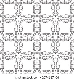 Vector pattern with symmetrical elements . Repeating geometric tiles from striped elements.Monochrome stylish texture.Black and white pattern for wallpapers and backgrounds.