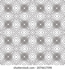Vector pattern with symmetrical elements . Repeating geometric tiles from striped elements.Monochrome stylish texture.Black and white pattern for wallpapers and backgrounds.