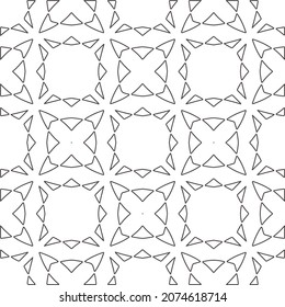 Vector pattern with symmetrical elements . Repeating geometric tiles from striped elements.Monochrome stylish texture.Black and white pattern for wallpapers and backgrounds.