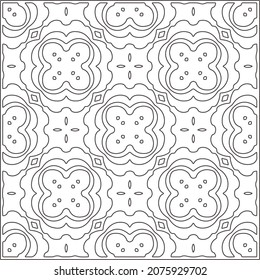 Vector pattern with symmetrical elements . Repeating geometric tiles from striped elements.Monochrome stylish texture.Black and white pattern for wallpapers and backgrounds.