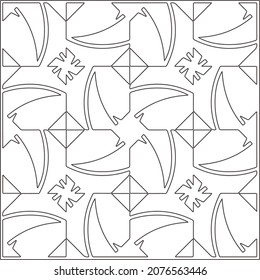 Vector pattern with symmetrical elements . Repeating geometric tiles from striped elements.Monochrome stylish texture.Black and 

white pattern for wallpapers and backgrounds.