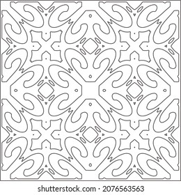 Vector pattern with symmetrical elements . Repeating geometric tiles from striped elements.Monochrome stylish texture.Black and 

white pattern for wallpapers and backgrounds.